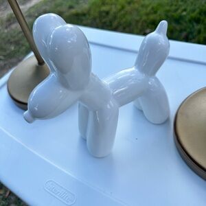 Modern White Balloon Dog Figurine